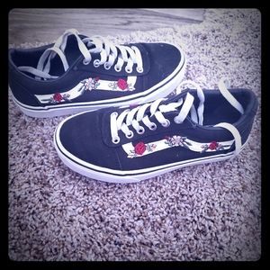 Womens Rose Vans Size 5